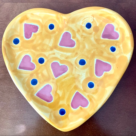 Heart shaped serving love dish platter by Mesa International - Picture 1 of 7